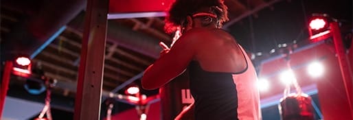 sparring training at Roundhouse Kickboxing-2