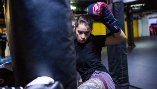 girl boxing